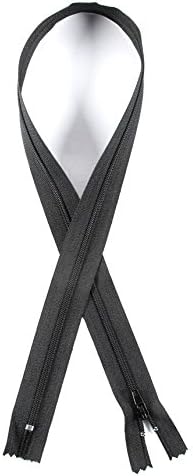 Trimz 30cm (~12inch) Black one Way end Stop Zip with 4mm Teeth 10Pcs, Polyester, 30 cm - Image 3
