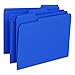 Smead Standard File Folders, 100 Count, Navy, 1/3-Cut Tabs, Letter Size (13193)