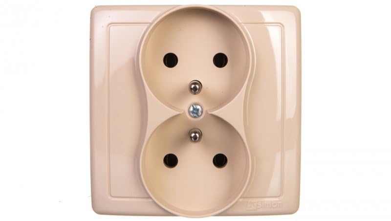 Kontakt-Simon BMGZ2/12 Socket Beige Plastic IP20, 250 V 80.5 mm 45 mm