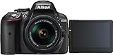 Nikon D5300 - Cámara réflex digital de 24.2 Mp (pantalla 3.2', estabilizador óptico, grabación de vídeo Full HD), color negro - kit con objetivo AF-P 18-55mm VR