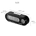 FOLCONROAD Car Dashboard Clock Adjustable Auto Thermometer Vehicle Temperature Gauge with LED Backlight 12/24 Hours -20℃ to 50℃ Black Without Battery,only in Celsius NOT Changed to Fahrenheit