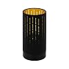 Eglo Tafellamp Varillas, 1 tafellamp, modern nachttafellampje van staal en textiel, woonkamerlamp in zwart, goud, lamp…