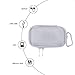 AGPTEK Carrying Case, MP3 Player Case,Holder with Metal Carabiner Clip,for MP3 Players, iPod Nano,iPod Shuffle,Apple Airport, USB Cable,Earphones,Memory Cards,U Disk,Lens Filter,Keys,Silver