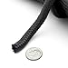 9mm Nylon Braided, 50 Foot, Multi-Purpose Camping Rope | Black (1 Pack)