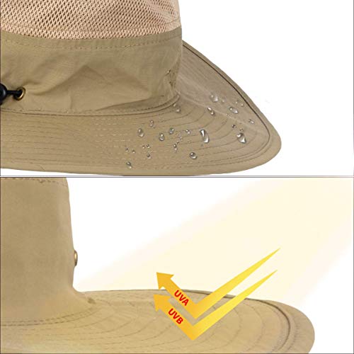 image for SUNMEET Sun Hat for Men Women Waterproof Fishing Hat Breathable Adjust