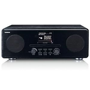 Lenco DIR 260 internetradio met W-LAN – digitale radio met Bluetooth en Wi-Fi – DAB+ FM-radio – CD speler 2,8…