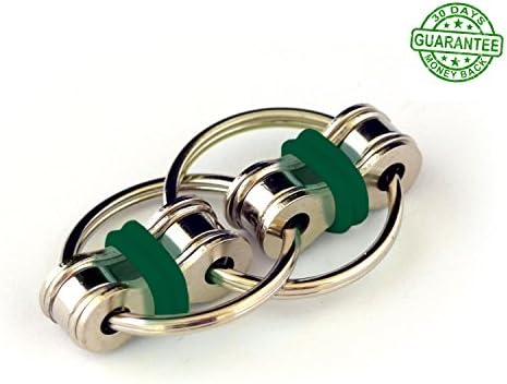 Flippy Chain Fidget Toy Relieve Sensory Flappy Hand Stress Anxiety Reducer for Autism ADD ADHD Keep Hands Fingers Busy Quit Smoking And Nail Biting For Adults Kids and Children Prime By Ombrace