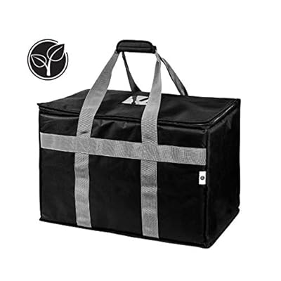 Insulated Food Delivery Bag | Food Warmer for Catering and Delivery | Uber Eats GrubHub DoorDash Restaurant Delivery | Use as a Grocery Bag or Insulated Tote | Commercial Quality Reusable Cooler Bag