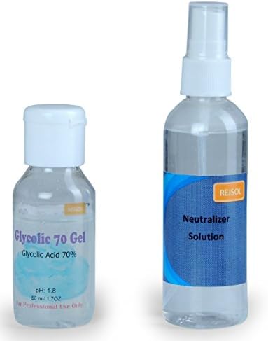 Rejsol Glycolic Acid 70 Percent Gel Peel for Glycolic Peeling, 50ml with Neutralizer, 100ml