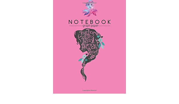 Notebook Graph Paper Disney Frozen Elsa Head Profile Love Thaws Graphic Disney Frozen Blank Notebook Graph Paper 5x5 Lined Themed 8 5 X 11 Inches 110 Teacher Learning Professional Business Publishing Blank