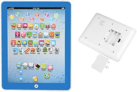【US Spot】Kids Learning Tablet, 8 in 1 Toddler Educational ABC Toy, Educational Toy Laptop and Musical Child Learning Tablet with Math and Spelling Games, Kids Edition Tablet for Boys and Girls (Blue)