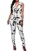 Mr.Seven Womens Sleeveless Deep V-neck Floral Printed Long Pants Jumpsuits Rompers