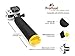 MiPremium Waterproof Floating Hand Grip compatible with GoPro Cameras Hero 12 11 10 9 8 7 6 5 4 3 Session Black Silver Handler Plus Handle Mount Accessories for Water Sport and Action Cameras (Yellow)