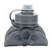Nathan NS4325 Flexshot Soft Silicone 17 oz Narrow & Wide Mouth Bpa Free Water Bottle, Steel Grey