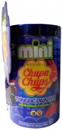Chupa Chups Mini Lollipops - 50 Units with Plastic Can