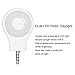 Efanr Portable Mini 8 LED Dimmable Selfie Light Cellphone Camera Flash Fill-in Light Pocket Spotlight Photo Video Light Lamp for iPhone Samsung HTC Nokia iPad Other Smartphones Tablets (White)