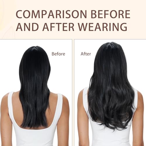 Sassina Straight Human Hair Clip ins Extensions 18 Inch Natural Clip in Remy Human Hair Extensions Jet Black Clip ins Hair Extensions Full Head 8 Pcs with 18 Clips 120 Grams #1