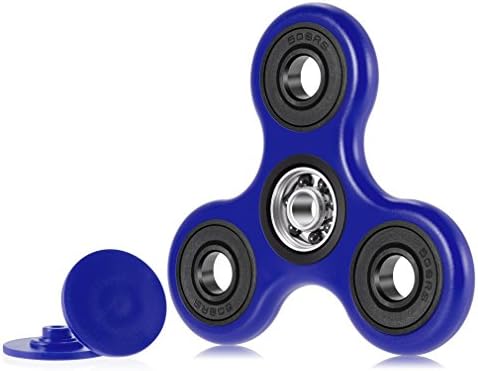 Fidget Spinner Toy & Anti-Anxiety Stress Reducer by FEDOLI ✮ Best Relieves ADHD & Boredom Ceramic Cube Bearing For Kid & Adult ✮ Premium Quality (Blue)