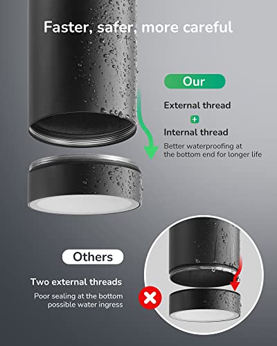 EDISHINE Up Down Outside Lights, Waterproof Up and Down Lights Outdoor IP44, Outdoor Wall Light, Weather Resistant, Outside House Light for Front Door, Garage, Garden, 2 Pack