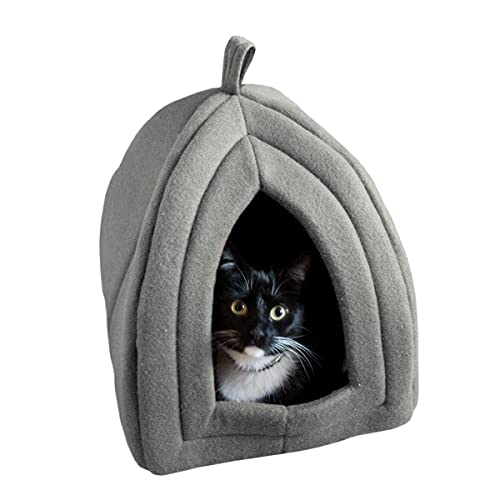 PETMAKER Indoor Cat House with Removable Foam Cushion for Cats, Kittens, Small…