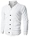 Ohoo Mens Slim Fit Ribbed Knit Cardigan With Pockets