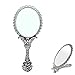 Inpouch Sevenstars Decorative Vintage Style Silver Tarnish Free Hand Held Folding Mirror
