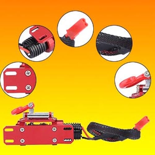 Mini Cabrestante Metálico Para RC Crawler 1:10 Con Cable De Nailon – Accesorio Duradero Y Ecológico Para SCX10, D90, D110, TF2, TRX4 Y KM2