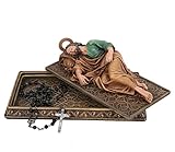 BC Catholic Sleeping St Joseph Statue with Case