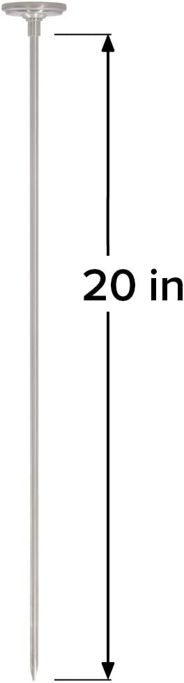 REOTEMP Backyard Compost Thermometer - 20 Inch Stem, with PDF Composting Guide (Fahrenheit) : Outdoor Thermometers : Garden & Outdoor