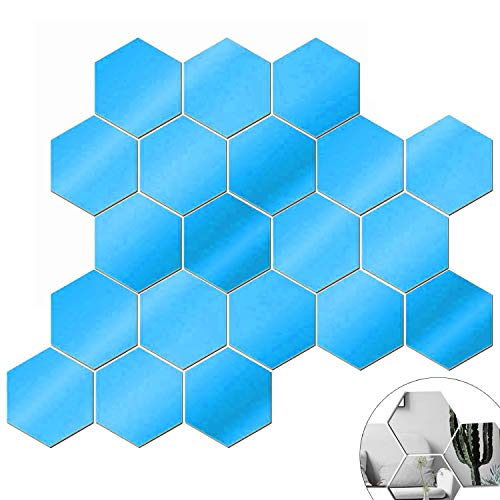 color mogu Acrylic Mirror Tiles Sheet Adhesive Wall Mirror Flexible