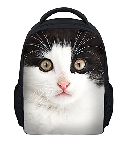 3d Backpack Cute Cat Dog School Bags Kids Canvas Rucksack | Desertcart  Brunei
