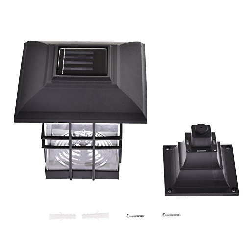image for Fulstarshop Solar Pillar Light Waterproof Landscape LED Post Lamp for 
