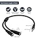 StarTech.com 3.5mm Audio Extension Cable - Slim Audio Splitter Y Cable and Headphone Extender - Male to 2x Female AUX Cable (MUY1MFFS)