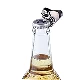 LAOYOU Skull Rings Gothic Biker Punk Antique Surgical Stainless Steel Mens Ring Beer Bottle Opener for Men