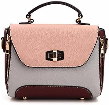 Ladies Handbags Patchwork Leather Bag Crossbody Bags For Women Bags Handbags Women Shoulder Bag Pink