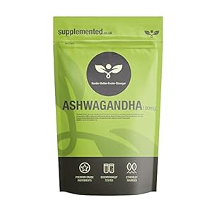 Ashwagandha Extract 1000mg 90 Tablets UK Made. Pharmaceutical Grade Supplement, Mood Stress