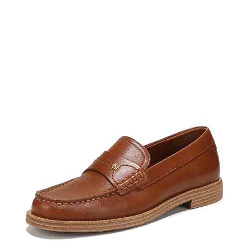 Franco Sarto Women's Yulisa Loafer Tobacco Brown Leather 7.5 M