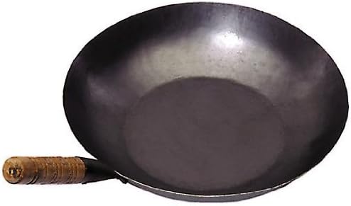 JADE TEMPLE Wok/Cast Iron Frying Pan/Grey, Stainless Steel, grey, Durchmesser 35 cm