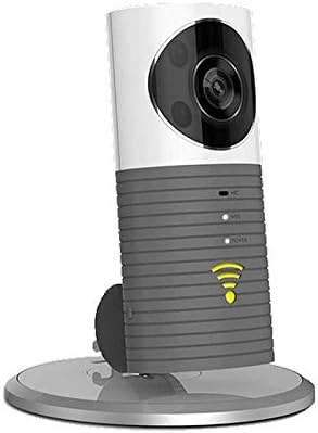 Cleverdog Smart Camera WiFi Monitor - CCTV Home Security Camera, Baby Monitor, Pet Monitor with Two Way Audio and Realtime App for Android iPhone Ipad/Supports microSD 32GB Card - Grey