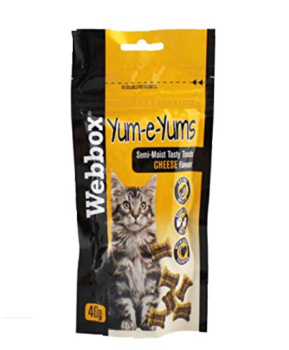WebboxYUM-E-YUMS CHEESE CAT TREATS 40G PACK - REWARD KITTEN SUGAR-FREE MEATY (3X)