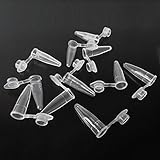 scenstar 1000pcs/Pack Plastic 0.2ml Test Vials Sample Micro Centrifuge Tube With Cap
