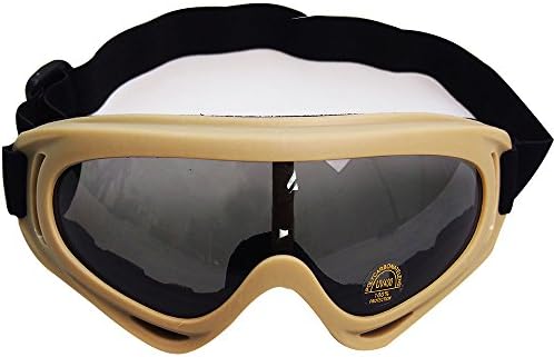 Toonol Tactical Adjustable 400UV Protective Outdoor Glasses Windproof Dust-proof Combat Motorcycle Military Sunglasses Outdoor Tactical Goggles