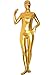 WOLF UNITARD Shiny Metallic Unitard Zentai Suit with Eyes Open