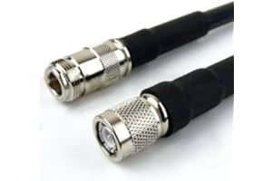 CUSTOM CABLE CONNECTION TNC Male to N Female Times Microwave LMR-400 Cable 10ft