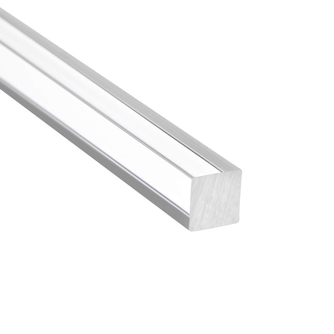 uxcell 8mmx8mmx250mm Clear Solid Acrylic Square Rod PMMA Bar Industrial