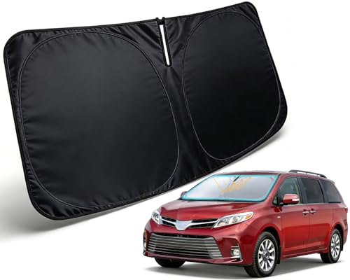PAIMOHO Windshield Sun Shade Custom Fit for Toyota Sienna 2011-2020 at Amazon