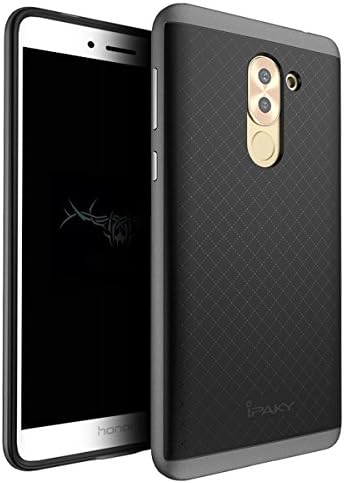 Honor 6X Case,ilovecase[Shock Resistant] Slim Fit TPU Soft Silicone Brushed Texture Case Cover For Huawei Honor 6X Premium Edition-Navy blue