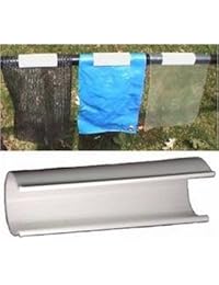 Abrazadera de 1 2 pulgadas de alto x 4 pulgadas de ancho de PVC para tubos de 1 2 pulgadas, blanca, 10 unidades por bolsa