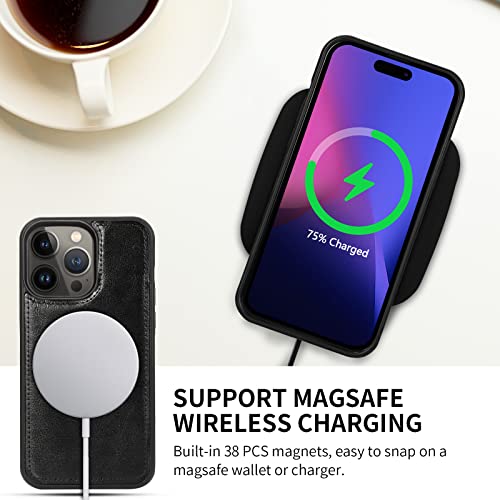 CASEOWL iPhone 14 Pro Wallet Case [Compatible with Magsafe Charger