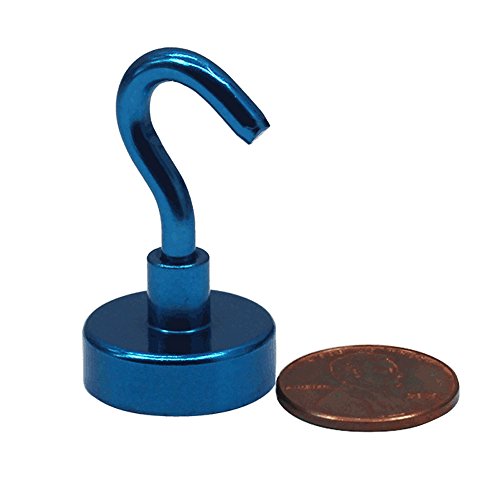 Heavy Duty Magnetic Hooks, AUTIDEFY Strong Neodymium Magnet Hook for Indoor Outdoor Kitchen Bathroom Bedroom Garage Lockers Office (6 Assorted Colors)